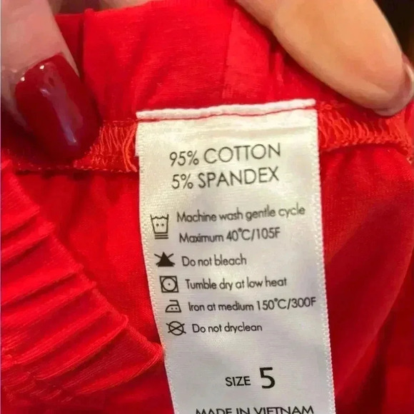 Girls Sweet La Rose Christmas Grinch Polka Dot Ruffle Smock Pants Set Sz 5 - Picture 11 of 11